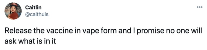 Funny Tweets from Women - Vaccine