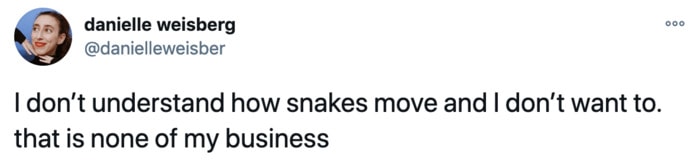 Funny Tweets from Women - Snakes