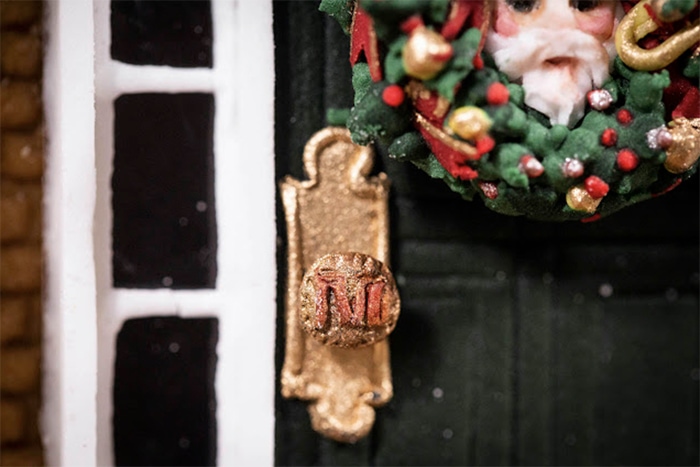 Home Alone House Gingerbread - Door Detail