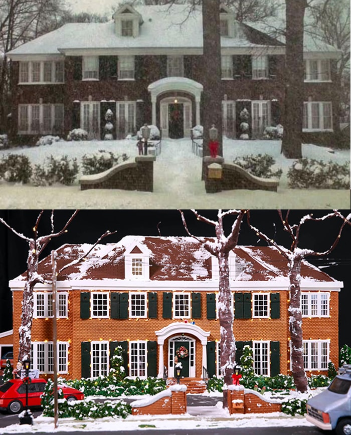 Home Alone House Gingerbread - Real Movie House vs Gingerbread House