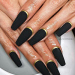 New Year's Nails - Black and Gold
