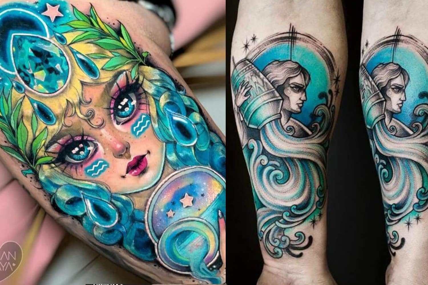 aquarius  Pisces tattoos Aquarius tattoo Pisces tattoo designs