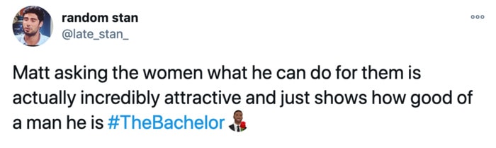 The Bachelor Tweets - attractive