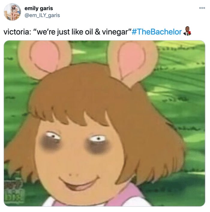 The Bachelor Tweets - undereye circles