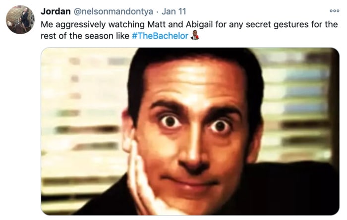 The Bachelor Tweets - secret handshake