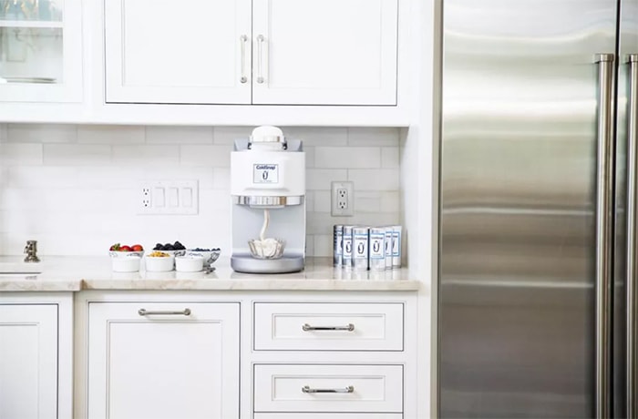 ColdSnap Ice Cream Maker - on counter