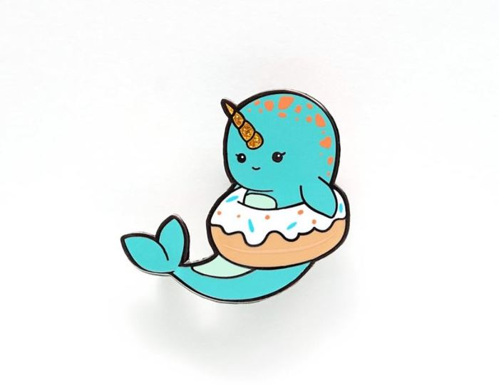 Donut Gift Ideas - Narwhal Pin
