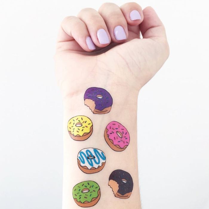 Donut Gift Ideas - Donut Temporary tattoos
