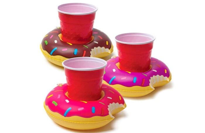 Donut Gift Ideas - Inflatable Pool Coasters