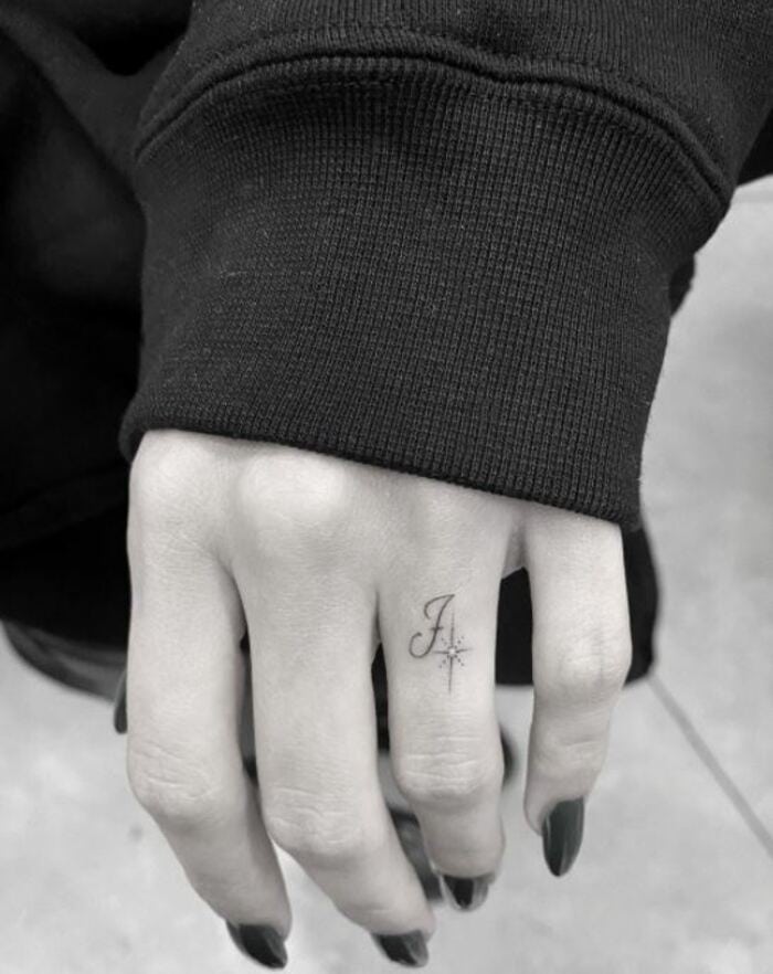 Minimalist Tattoos - J and Star