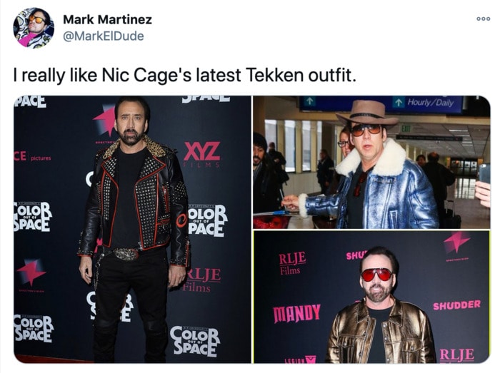 Nicolas Cage Outfits - Jackets