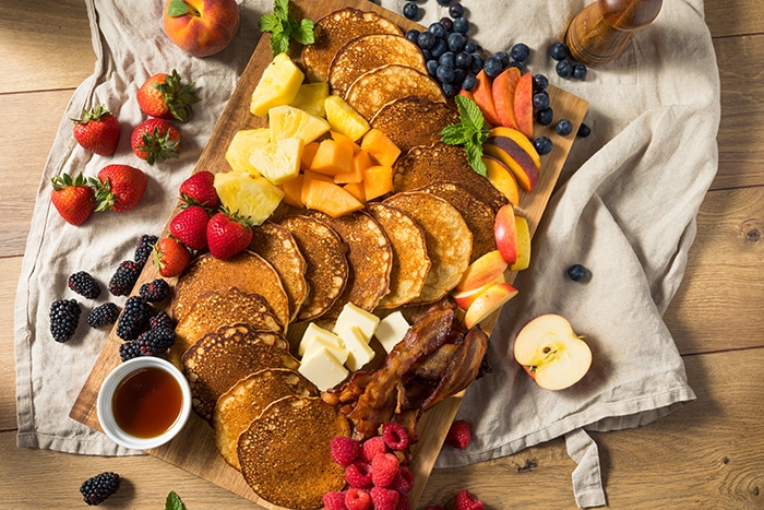 Pancake Charcuterie Board - platter