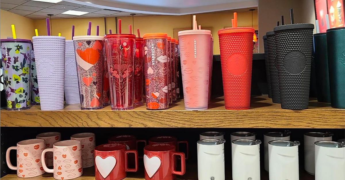 Starbucks' Valentine's Day 2022 Cups Are IG-Worthy Pinks & Reds