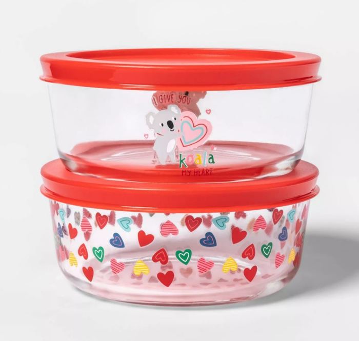 Target Valentines day - Valentine’s Glass Storage Containers