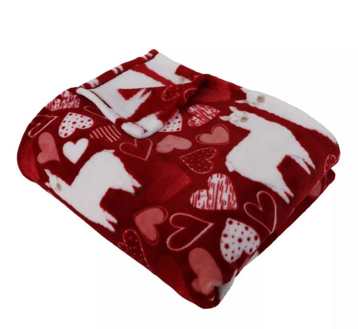 Target Valentines Day - Llama Fleece Throw