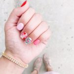 Valentines nails - Hearts noughts and crosses