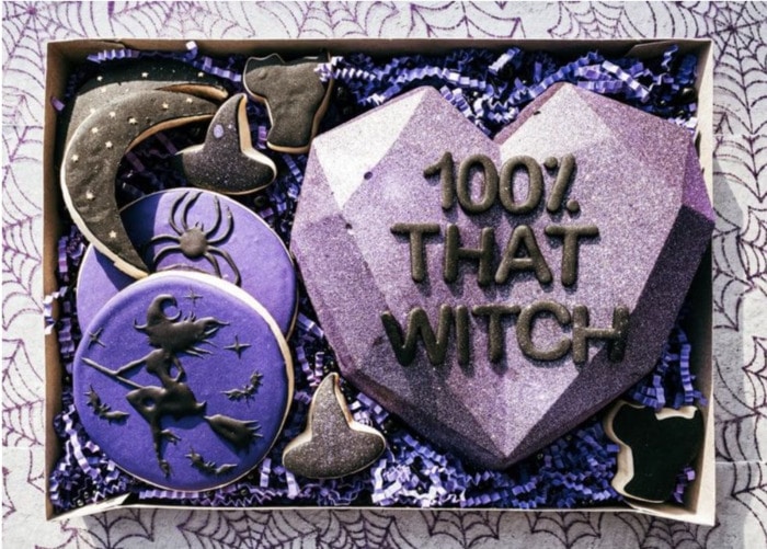 Breakable Chocolate Hearts - Purple Witch