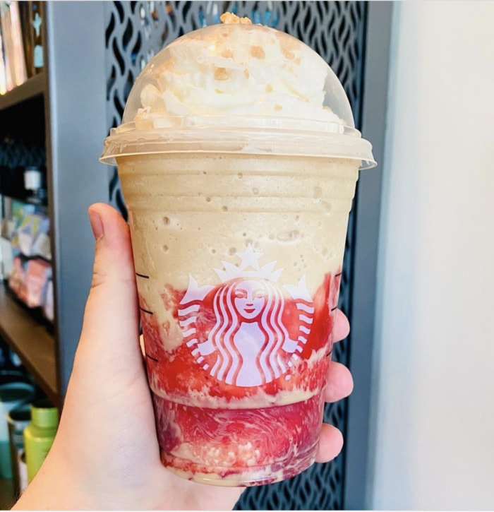 Starbucks Valentine's Day Drinks - Strawberry Shortcake Frappuccino
