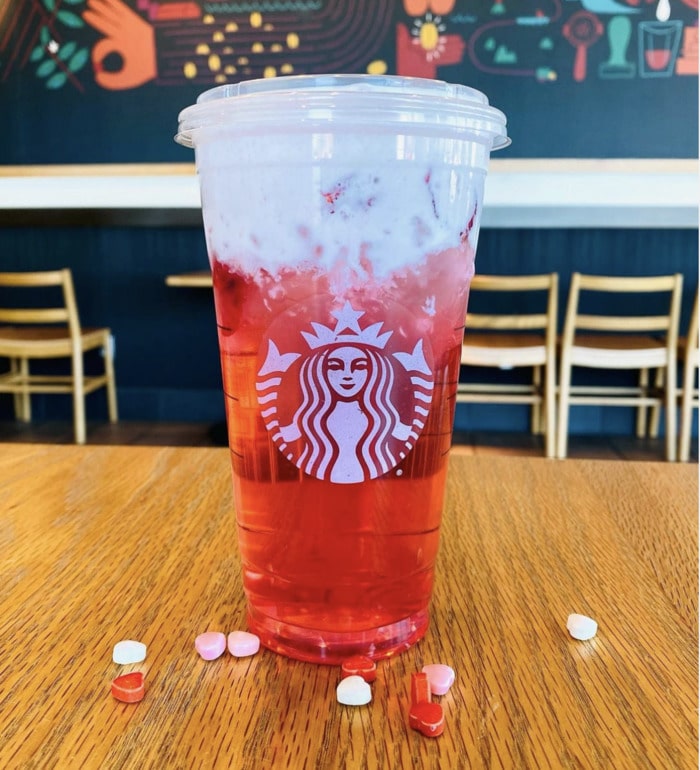 starbucks valentines day drinks - lovestruck refresher