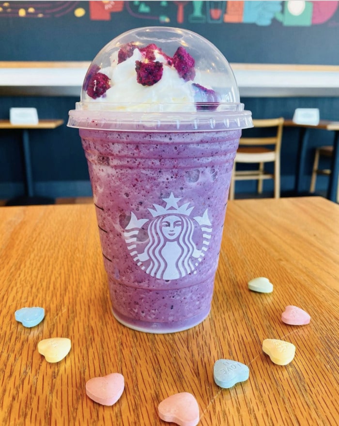 starbucks valentines day drinks - galentines day frappuccino