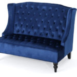 Regencycore Gift Guide - Velvet Wingback Loveseat