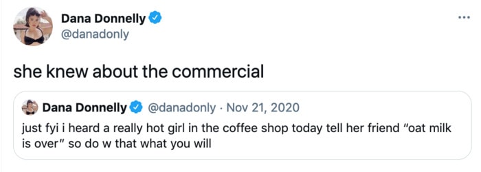 Super Bowl Tweets - oatly commercial