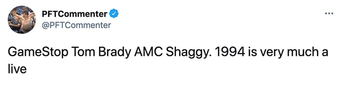 Super Bowl Tweets - 1994 Shaggy