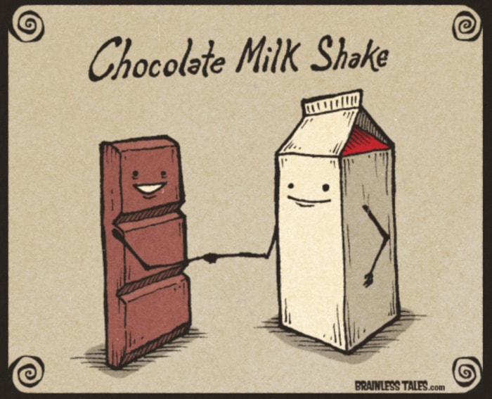 Chocolate Puns - milkshake