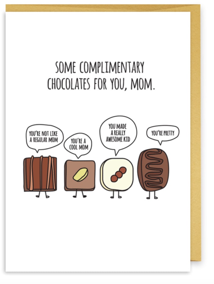 Chocolate Puns - complimentary chocolate