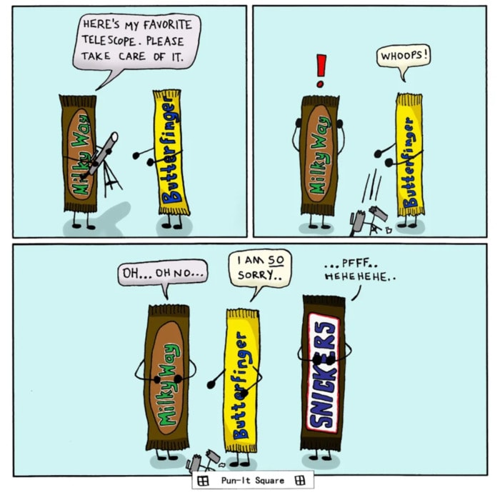 Chocolate Puns - Butterfingers