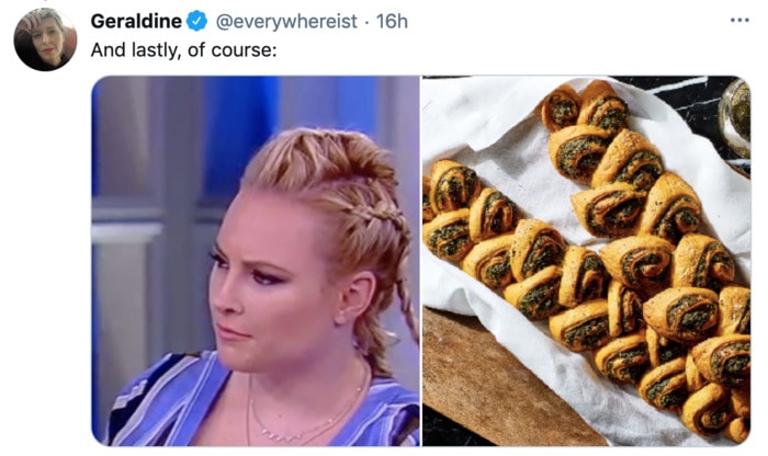 Meghan McCain Hairstyle as Dessert - Bread Twist