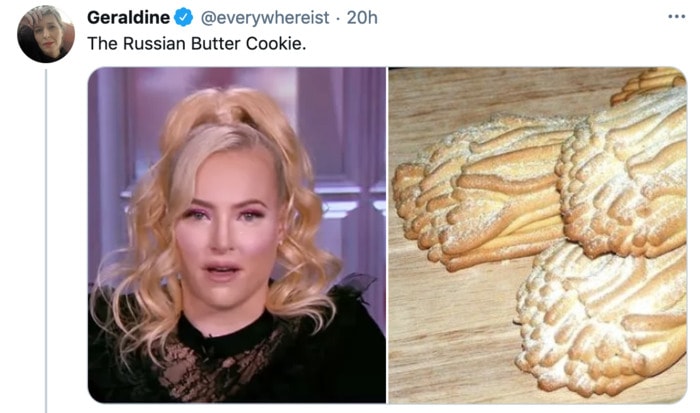 Meghan McCain Hairstyle as Dessert - Persian Butter Cookie