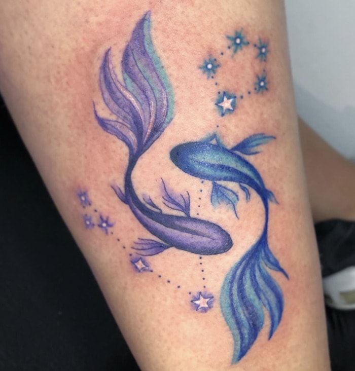 18 Pisces Tattoo Ideas Better Than Your Daydreams - Let's Eat Cake 18 Pisces Tattoo Ideas Better Than Your Daydreams - Let'S Eat Cake