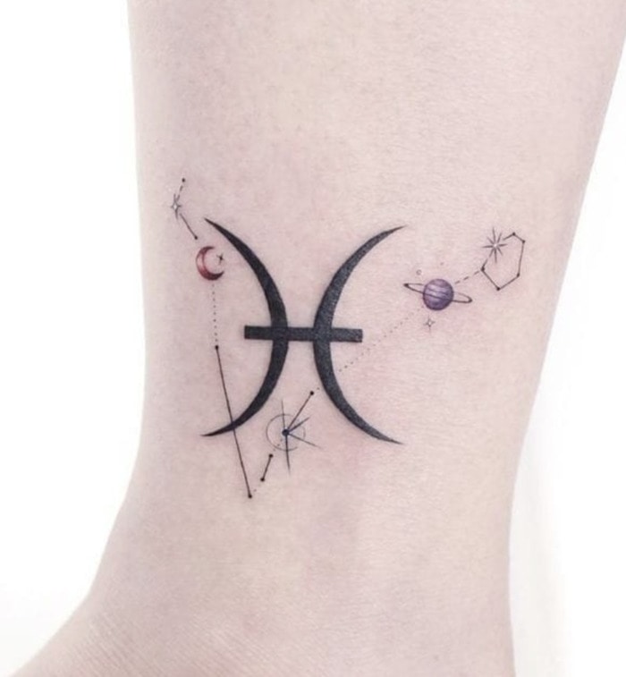 50 Zodiac Pisces Tattoos Designs And Ideas