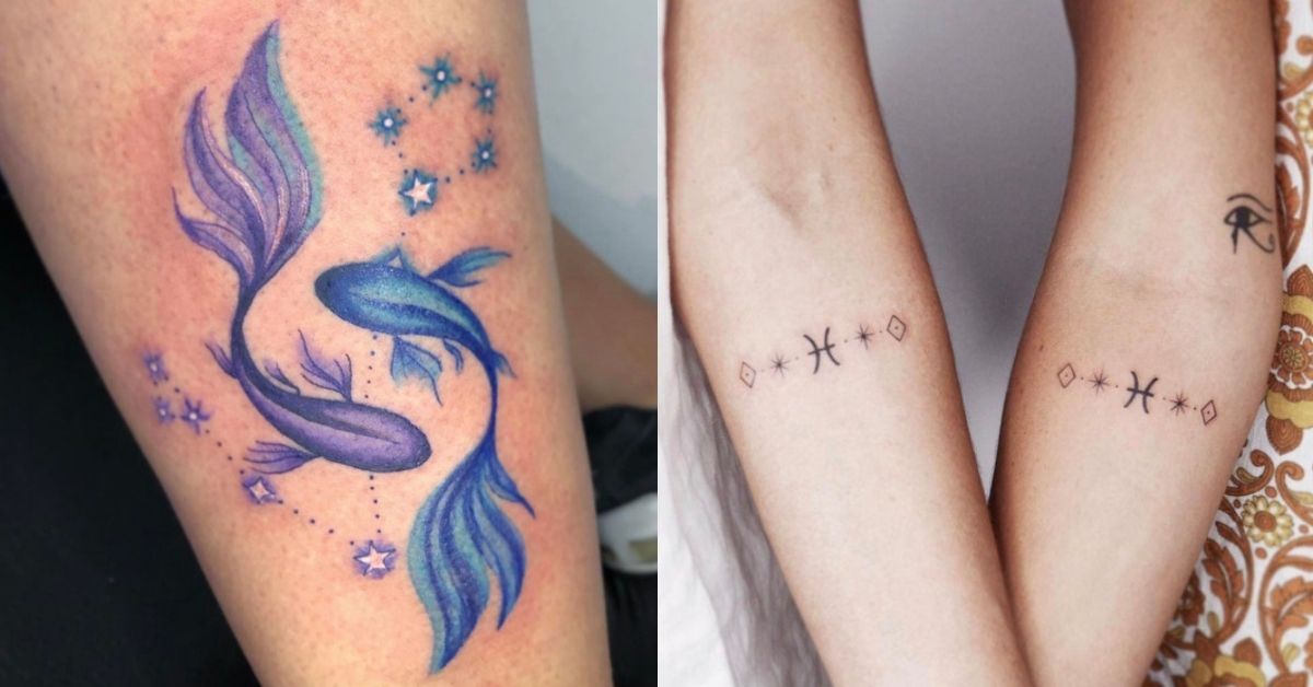 8 Vogue Ideas for Pisces Constellation Tattoo with Meanings  Body Art Guru