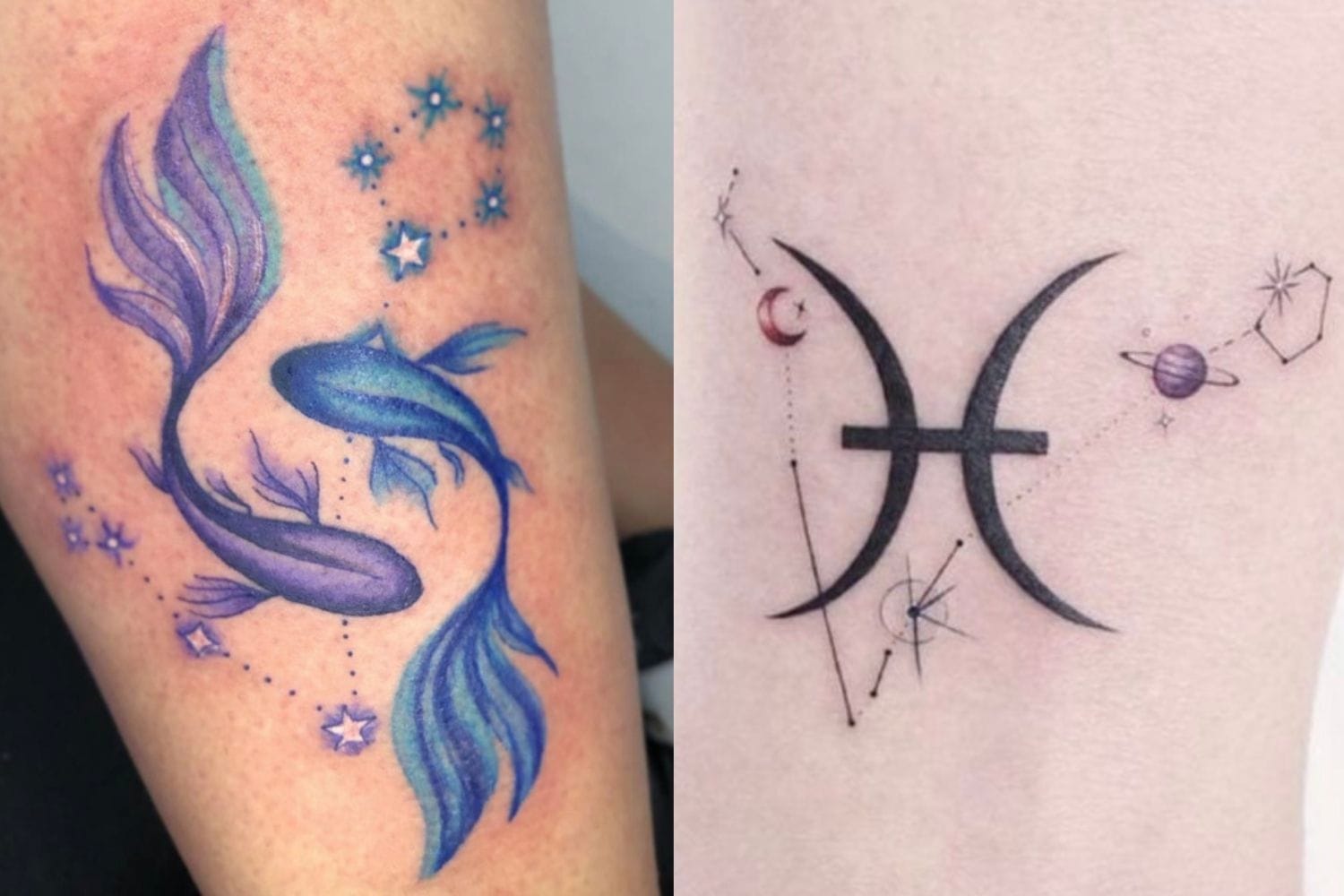 18 Pisces Tattoo Ideas Better Than Your Daydreams | Let's Eat Cake