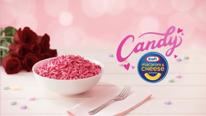 Valentines Day Snacks - candy macaroni cheese