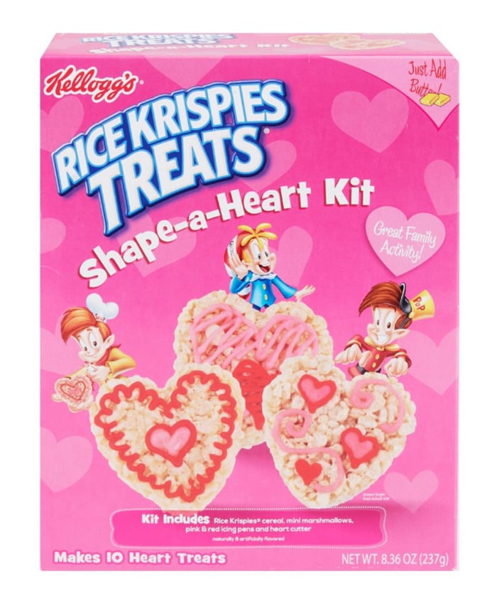 Valentines Day Snacks - rice krispies heart