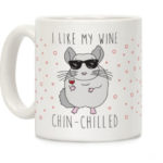 Wine Puns - like my wine chin-chilled