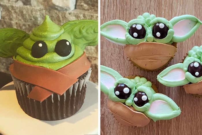 Baby Yoda Cupcakes