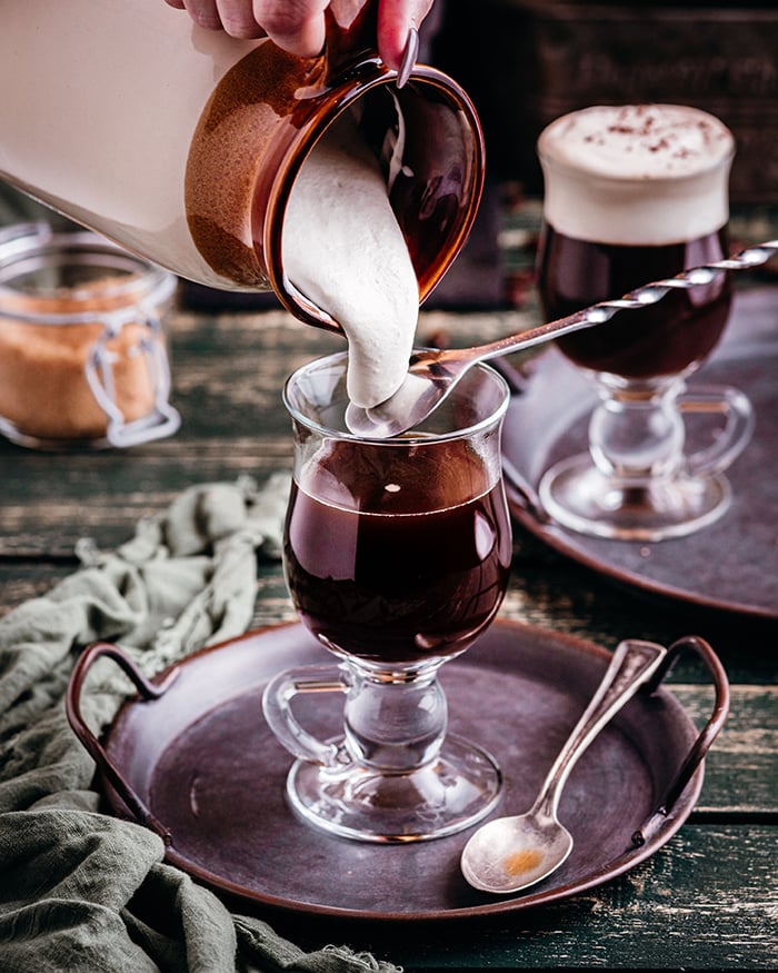 Irish Coffee - cream added