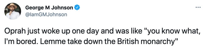Oprah Interview with Megan Harry Twitter Reactions - Fall of British Monarchy
