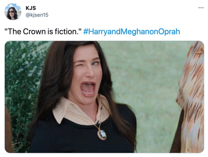 Oprah Interview with Megan Harry Twitter Reactions - The Crown is Fiction