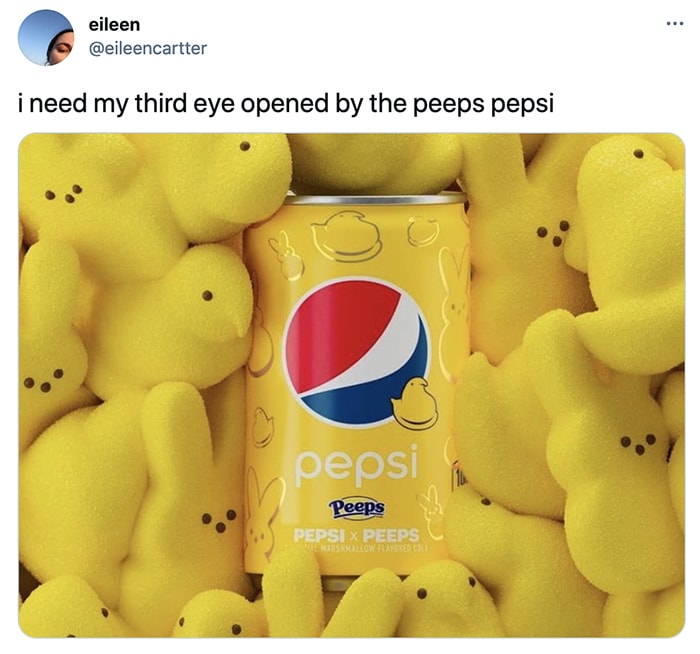 Peeps Pepsi - third eye opened