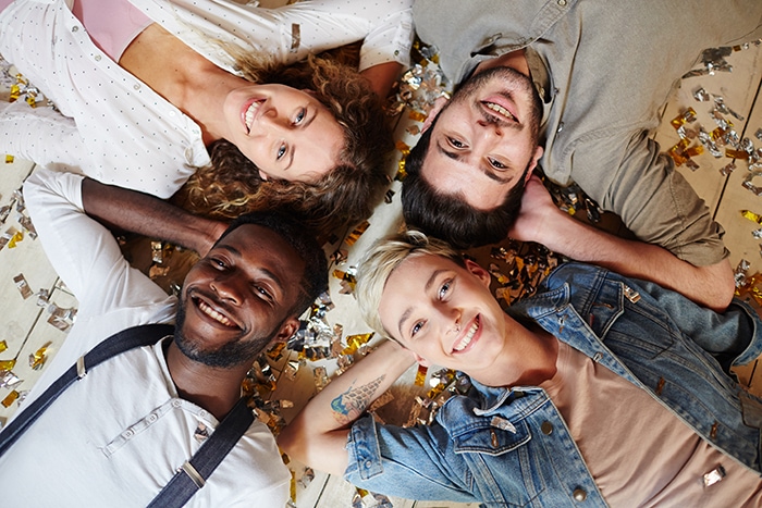 What Is Polyamory Types - Four people on floor