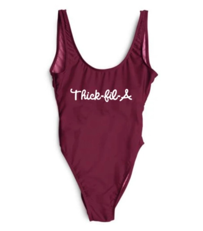 Best Swimsuits 2021 - Ravesuits Thick-fil-A one piece