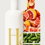 Grapefruit Jalapeño - Haus aperitif bottle with grapefruit slices and jalapeños