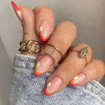 Spring Nails - over the rainbow tips