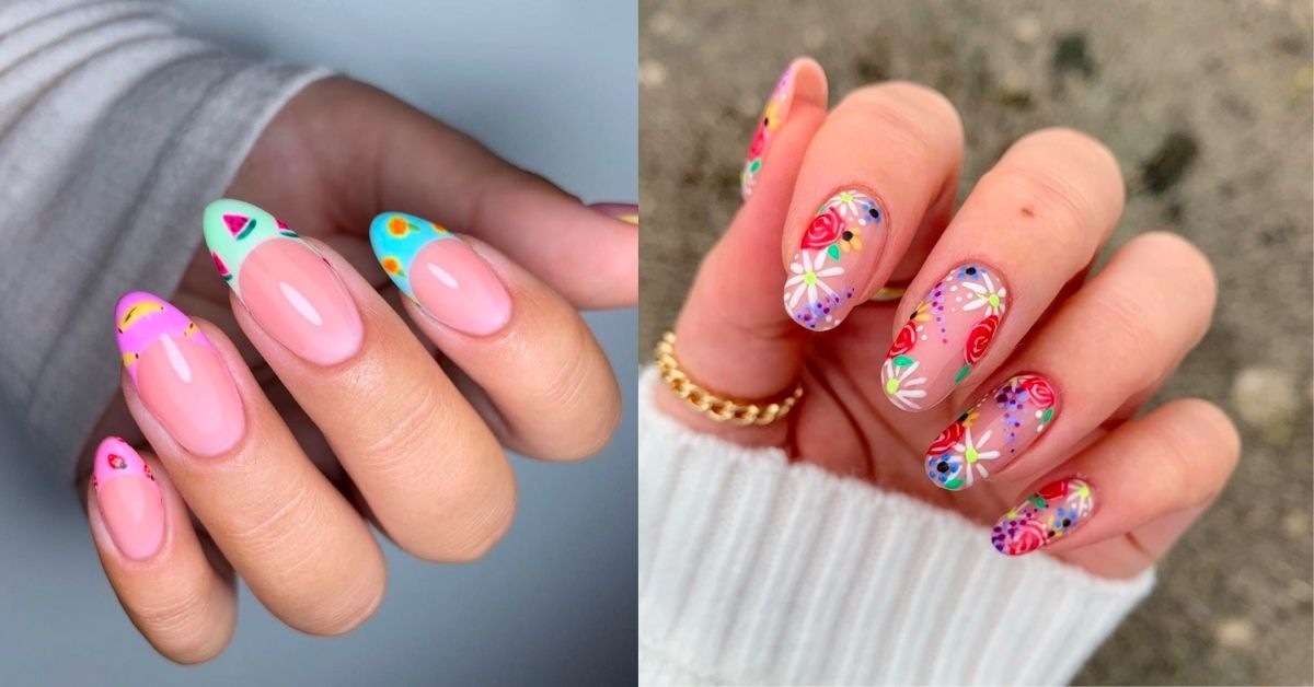 6. Natural Long Nail Designs for Spring - wide 8