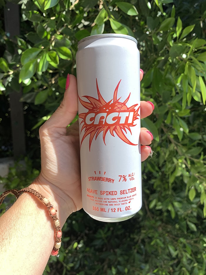 Cacti Spiked Seltzer Review - Strawberry